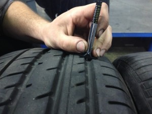 Using a Tread Depth Indicator